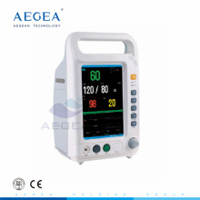 AG-BZ007 monitor de paciente barato del hospital del sitio de la UCI portátil del monitor paciente barato de la fábrica de China